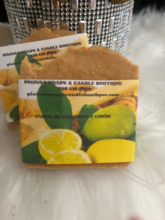 JABÓN  DE CÚRCUMA Y LIMÓN